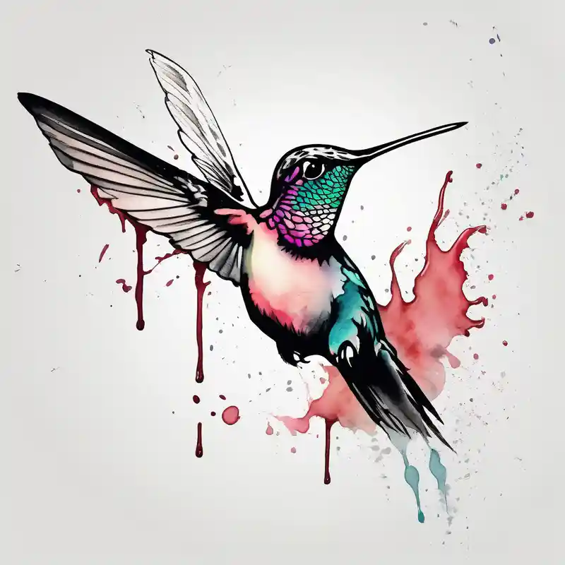 watercolor style Hummingbird Tattoo Meaning and Designs in 2024 about a gentle hummingbird hummingbird-meaning and a gentle hummingbird hummingbird-meaning