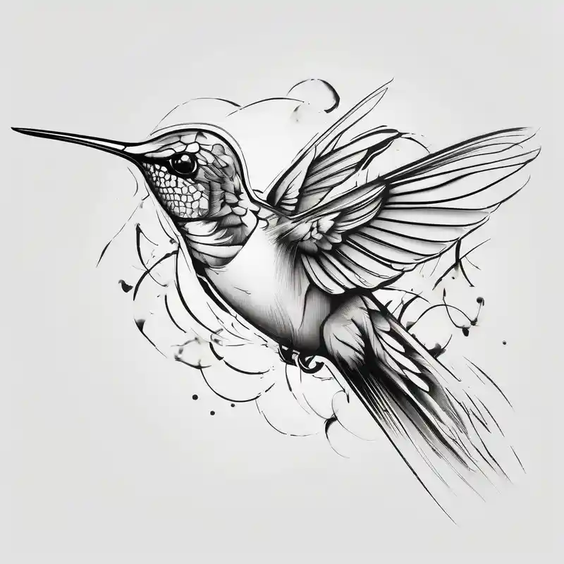 sketch style Ideas de tatuajes de colibrí en 2025 about Hummingbird FACE and Hummingbird FACE