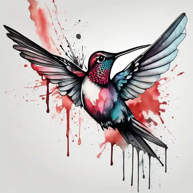 watercolor style Hummingbird Tattoo Ideas in 2025 about Hummingbird FACE and Hummingbird FACE