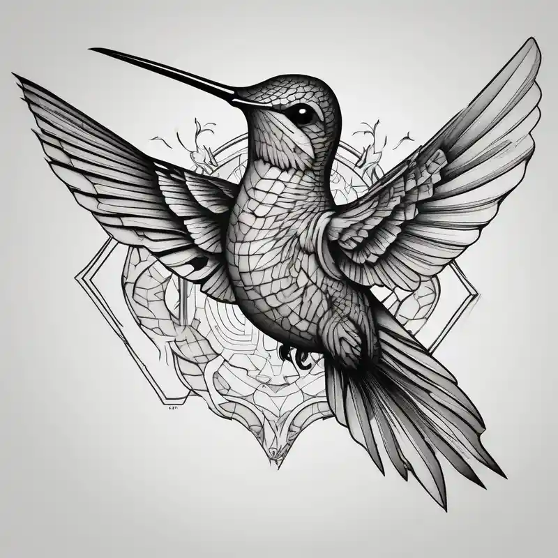 blackwork style 2025年のハチドリタトゥーアイデア about hummingbird and hummingbird