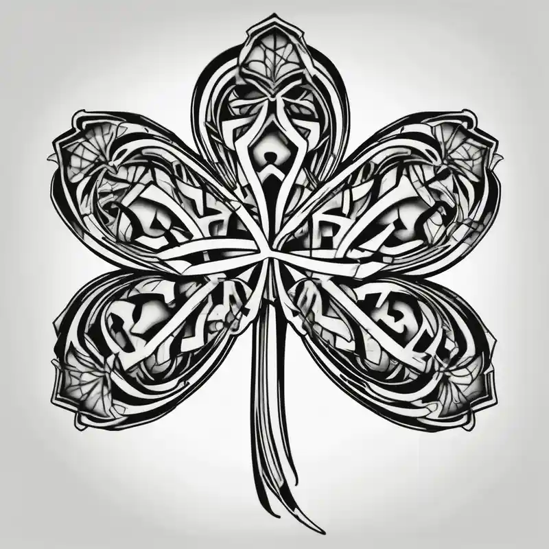 sketch style Irish Tattoo Ideas in 2025 about Irish clover and Irish clover