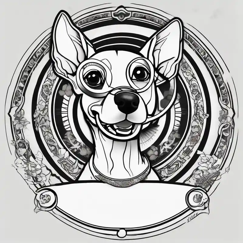 japanese style Jack Sparrow Tattoo Ideas and Designs in 2025 & free generation about Jack Russell with really big ears that stand up in a magnifying glass jack-sparrow and Jack Russell with really big ears that stand up in a magnifying glass jack-sparrow