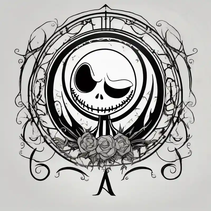 japanese style Ideas y Diseños para Tatuajes de Jack Sparrow en 2025 & Generar gratis about Jack Skellington with letter "A" and date 07/06/2023 jack-sparrow and Jack Skellington with letter "A" and date 07/06/2023 jack-sparrow