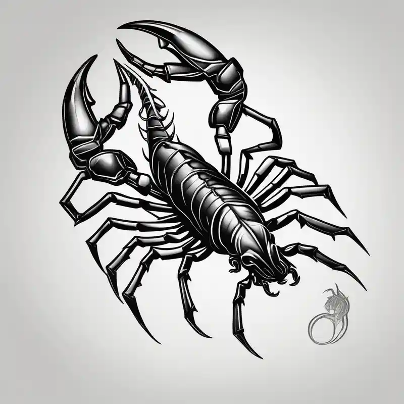 black and white style Leg Tattoos Ideas in 2025 & free generation about Make a preview of a scorpion.
The tattoo should be on the leg leg-ideas and Make a preview of a scorpion.
The tattoo should be on the leg leg-ideas