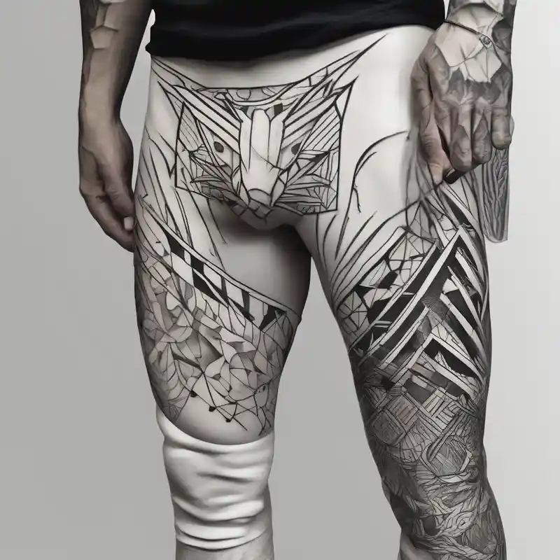 sketch style Men's Sleeve Tattoo Ideas and Designs in 2024 about Butt and leg male sleeve patterns leg-ideas and Butt and leg male sleeve patterns leg-ideas