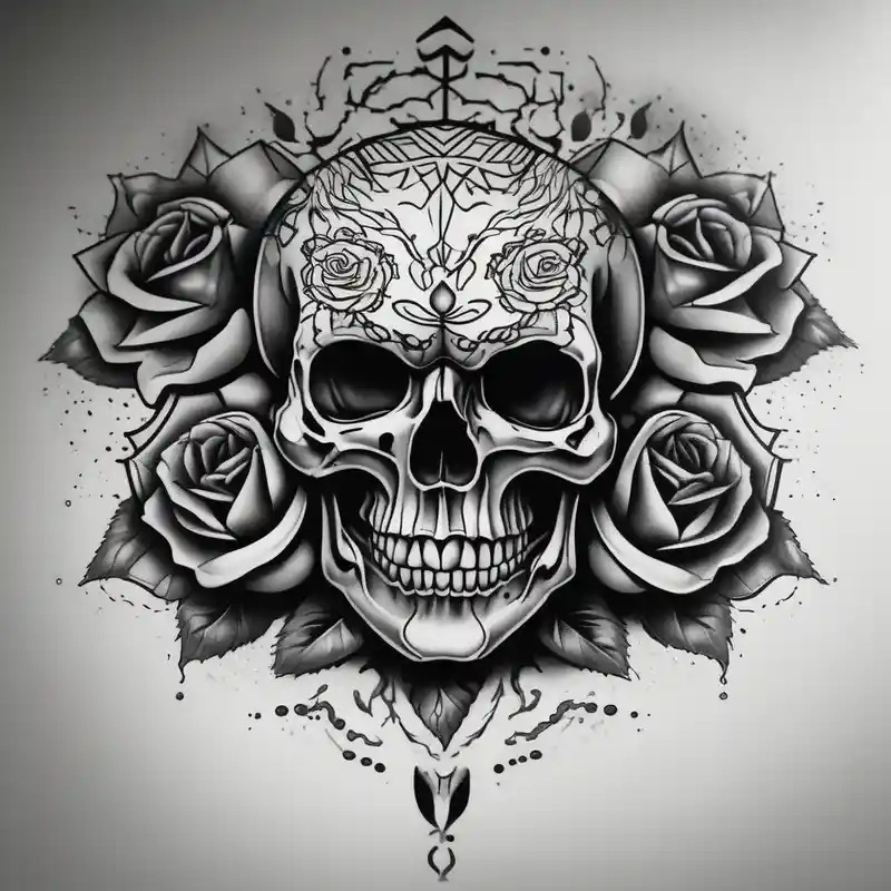 dotwork style Ideas de tatuajes de media manga para hombres en 2025 about Skull and death with roses half
Sleeve male-sleeve and Skull and death with roses half
Sleeve male-sleeve