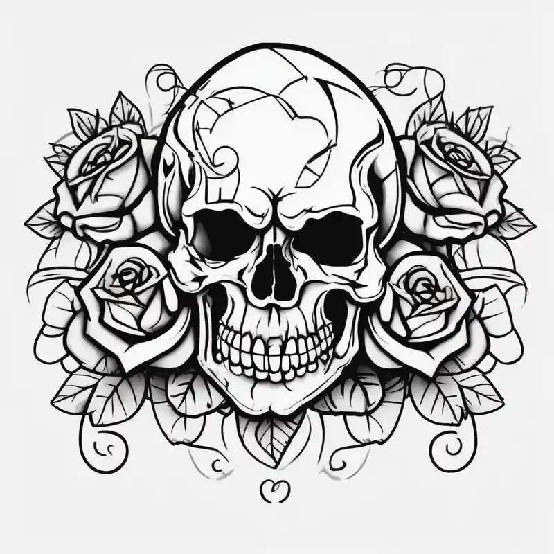 cartoon style 2025年のハーフスリーブタトゥーのアイデアとデザイン about Skull and death with roses half
Sleeve male-sleeve and Skull and death with roses half
Sleeve male-sleeve