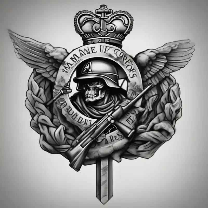 realistic style Marine Corps Tattoo Regulations and Guidelines about Christian Marine Corps marine-corps and Christian Marine Corps marine-corps