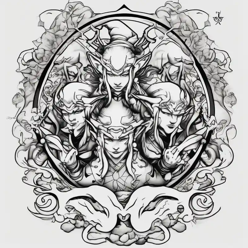 japanese style Nightmare Before Christmas Tattoo Ideas in 2025 about christmas elves nightmare-before-christmas and christmas elves nightmare-before-christmas