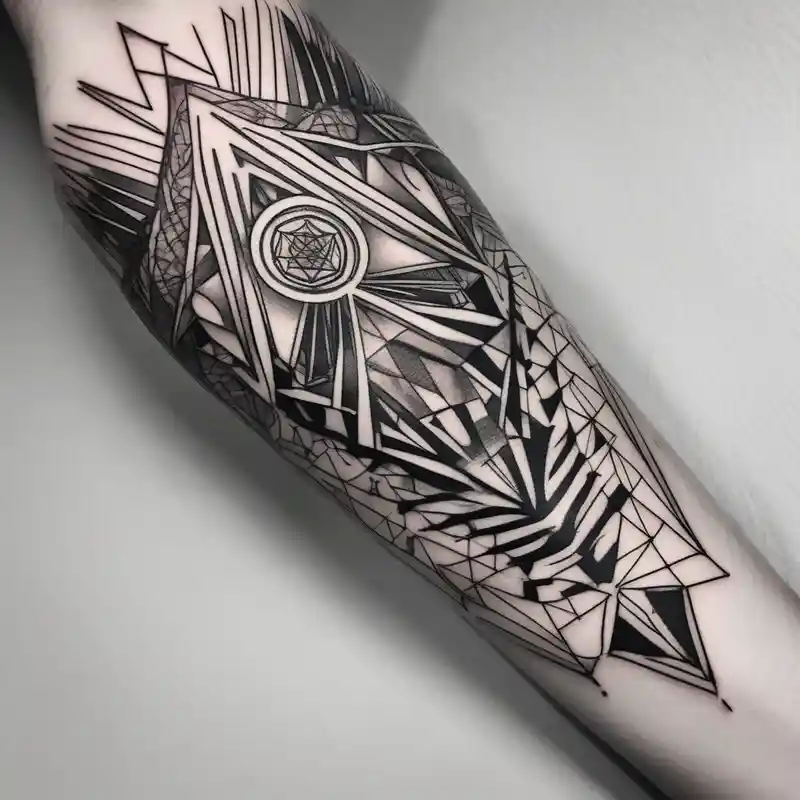 geometric style Outer Forearm Tattoos for Men: Designs and Ideas about cute forearm outer-forearm-for-men and cute forearm outer-forearm-for-men