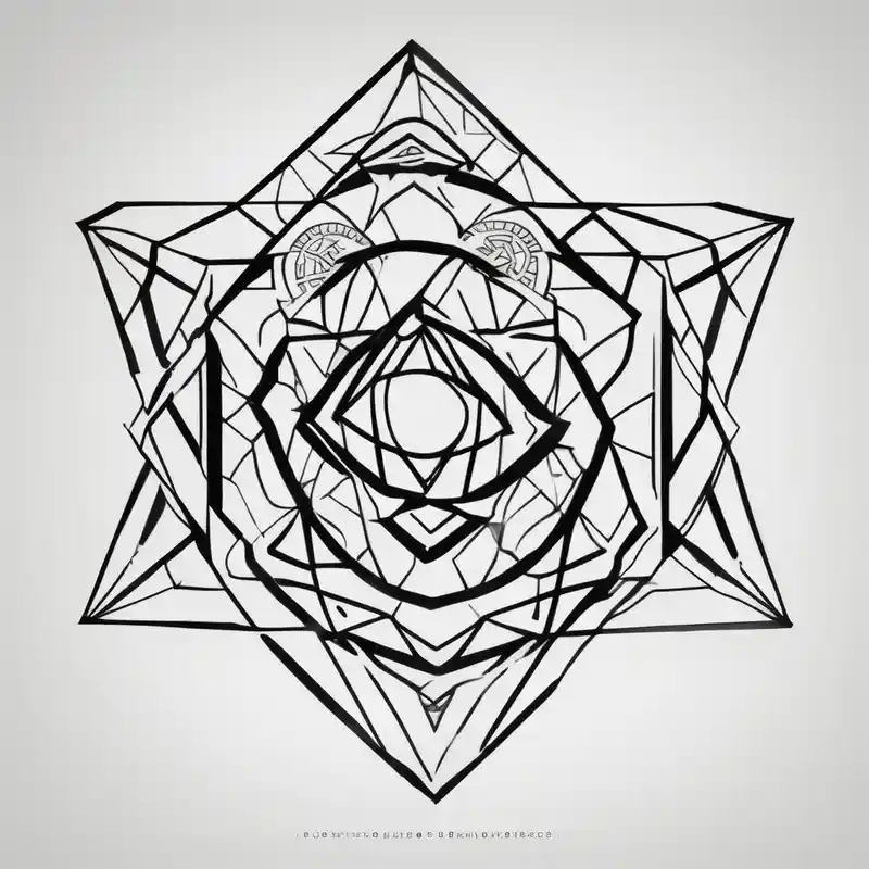 geometric style Idées de tatouages en contours pour 2025 about Demon Slayer Bold Outlines and Demon Slayer Bold Outlines