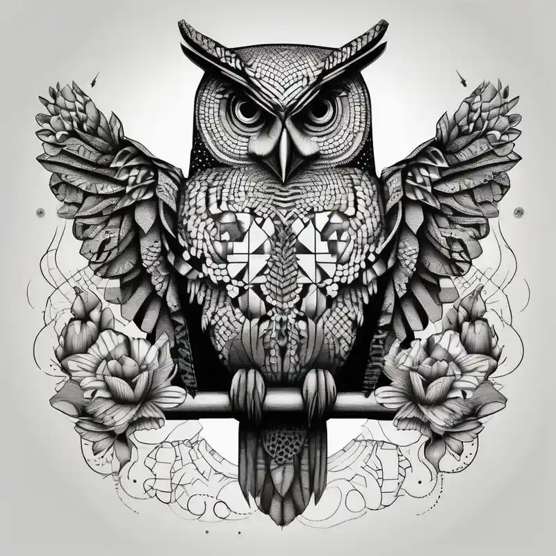 dotwork style Hummingbird Tattoo Meaning and Designs in 2024 about Owl and hummingbird