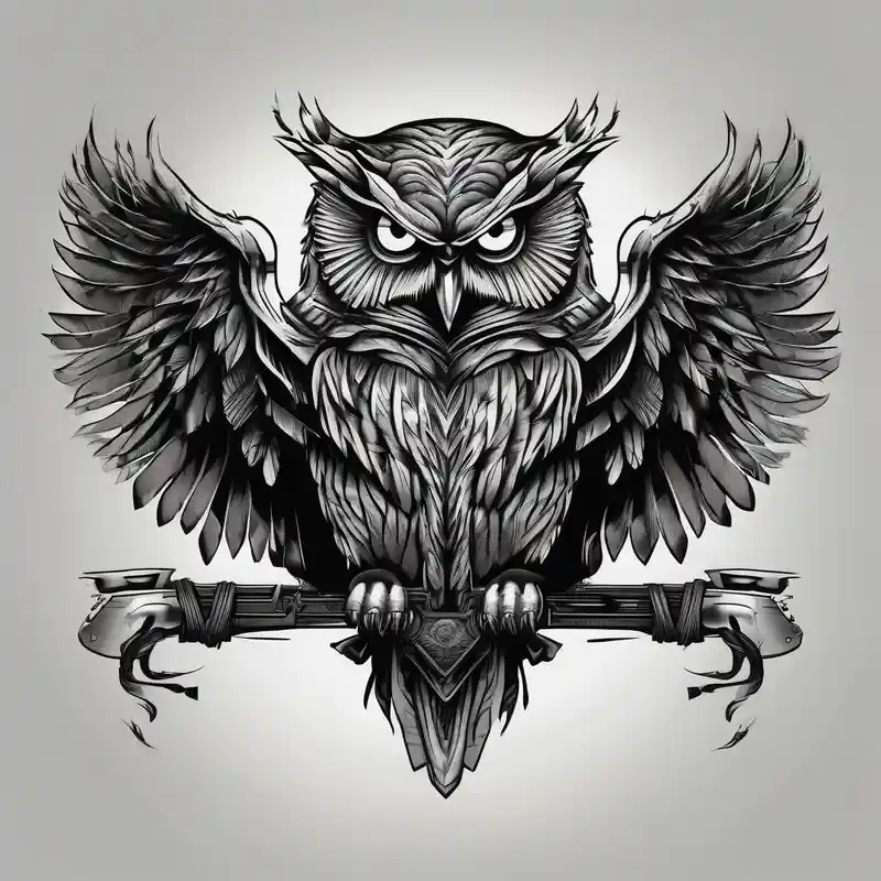 black and white style Owl Tattoo Designs in 2024 about angry owl wrapping and center console boat and angry owl wrapping and center console boat