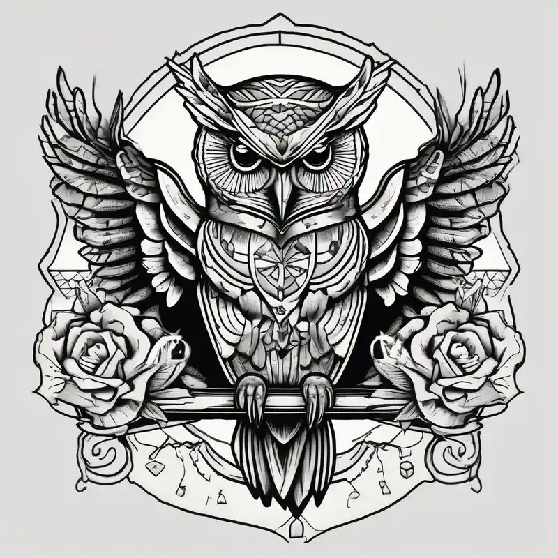 old school style Hummingbird Tattoo Meaning and Designs in 2024 about Owl and hummingbird