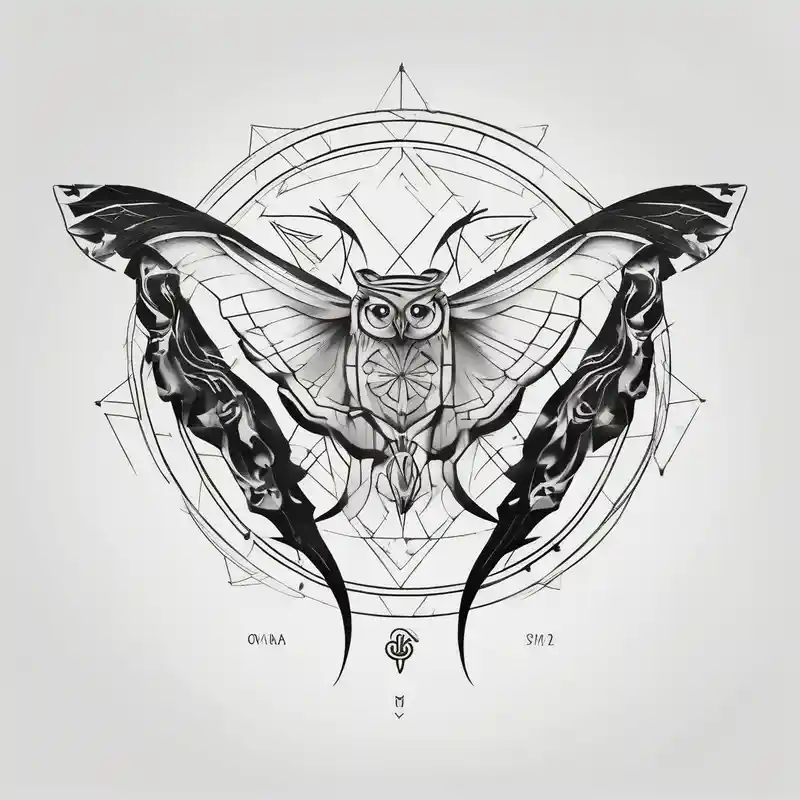 minimalist style Owl Tattoo Designs in 2024 about Sagittarius zodiac with butterfly and owl and Sagittarius zodiac with butterfly and owl