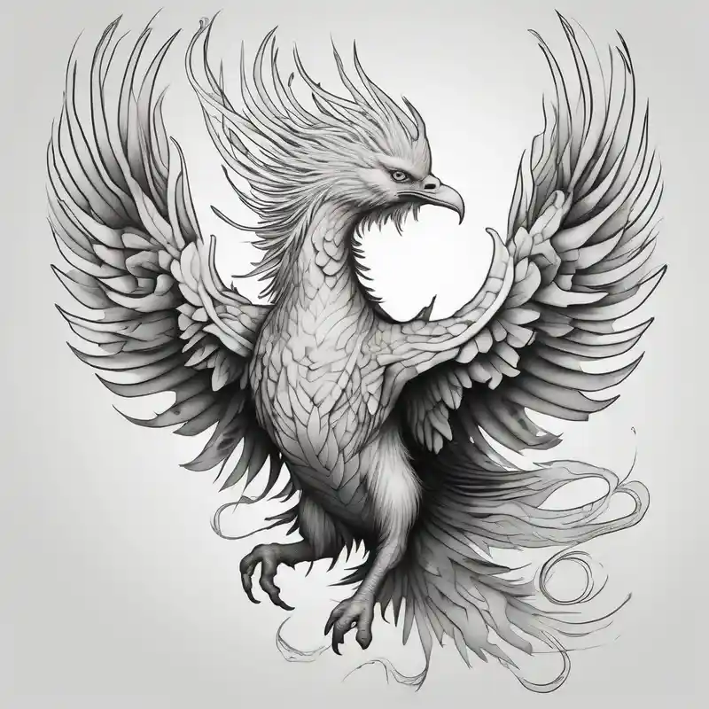 realistic style Idées de Tatouages Phénix en 2025 &Générer gratuitement about albino phoenix phoenix-meaning and albino phoenix phoenix-meaning