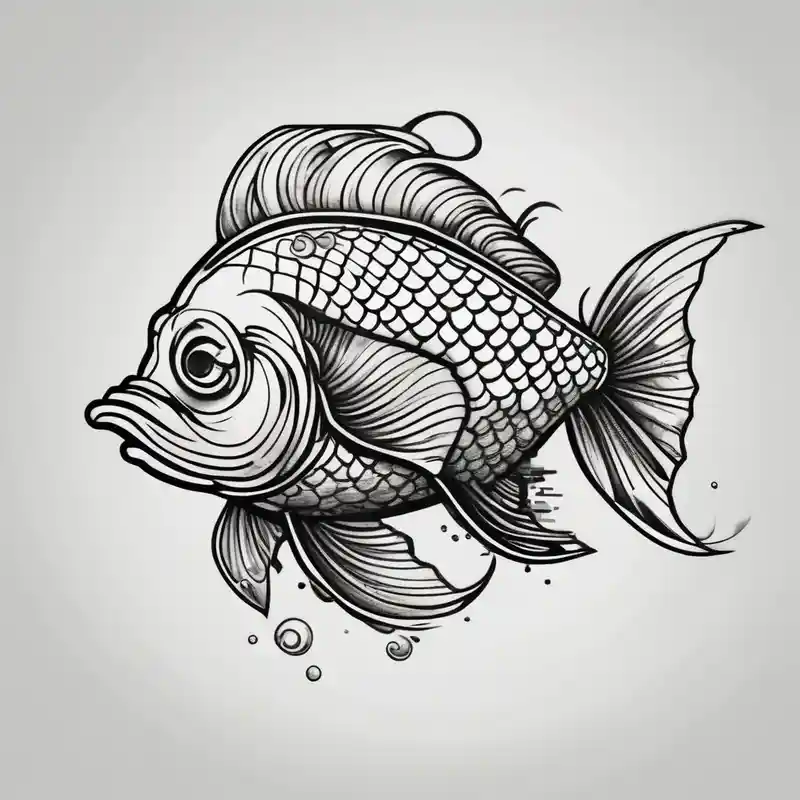 sketch style Significado y Diseños de Tatuajes de Fénix en 2025 & Generar gratis about Mean looking cartoon fish phoenix-meaning and Mean looking cartoon fish phoenix-meaning