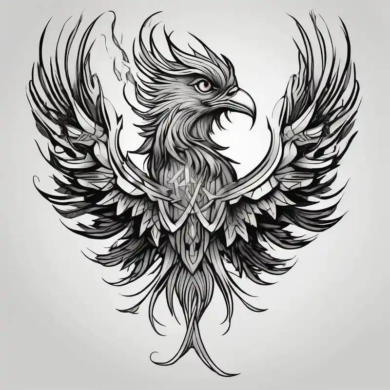 black and white style Phoenix Tattoo Ideas and Designs in 2025 & free generation about phoenix phoenix-meaning and phoenix phoenix-meaning