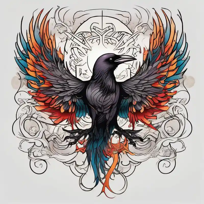 japanese style Phoenix Tattoo Ideas in 2025 & free generation about Raven actively changing into a phoenix phoenix-meaning and Raven actively changing into a phoenix phoenix-meaning