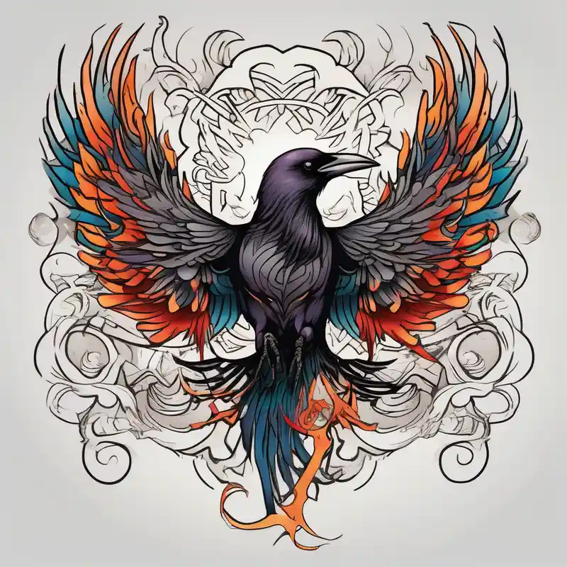 japanese style Phoenix Tattoo Ideas in 2024 about Raven changing into a phoenix phoenix-meaning and Raven changing into a phoenix phoenix-meaning