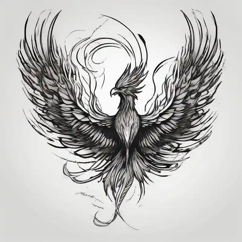 sketch style Phoenix Tattoo Ideas in 2025 & free generation about Flying Phoenix phoenix-meaning and Flying Phoenix phoenix-meaning