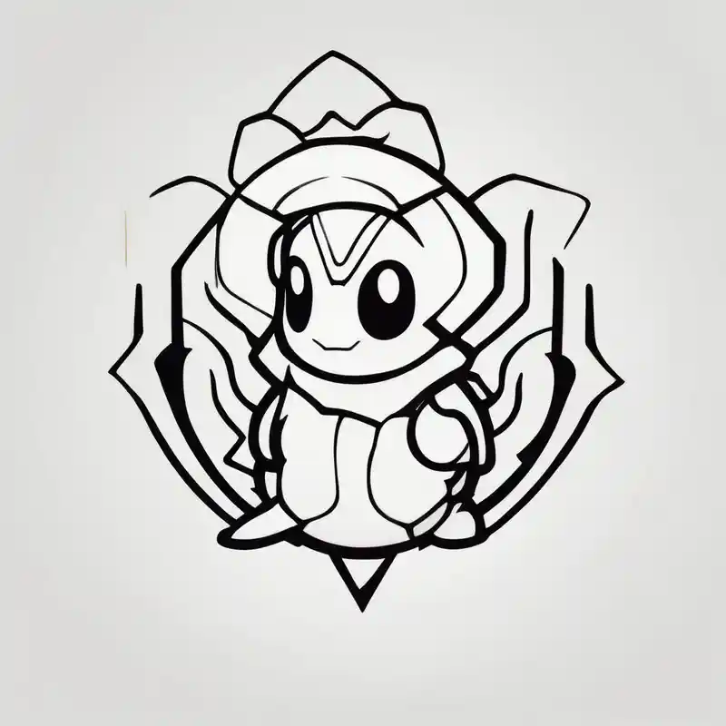 japanese style Pokemon Tattoo Ideas in 2025 about A small pokemon very minimalistic and A small pokemon very minimalistic