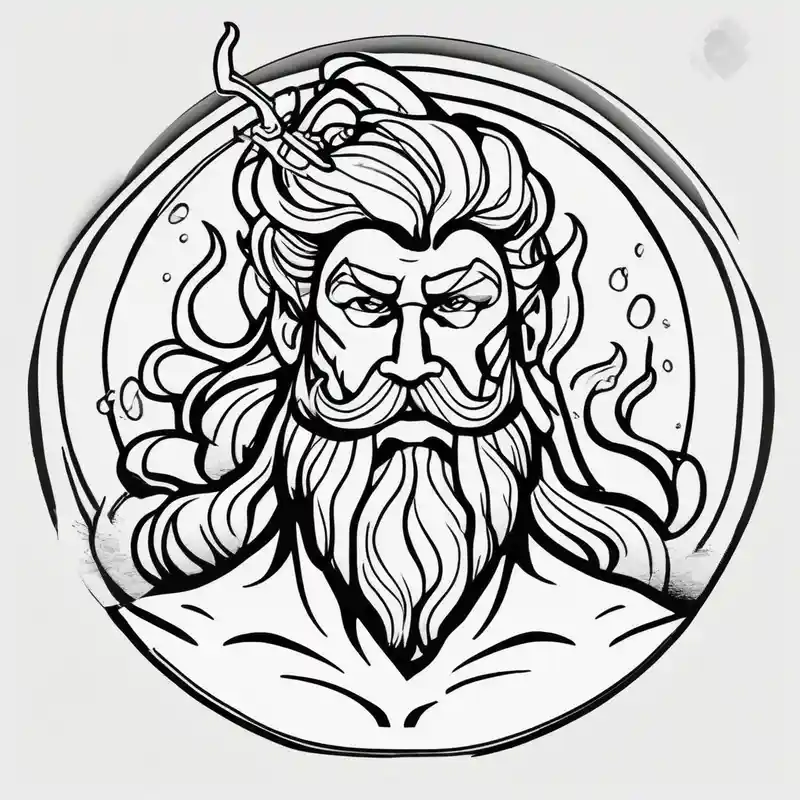 cartoon style Poseidon Tattoo Ideas in 2025 about Poseidon and Poseidon