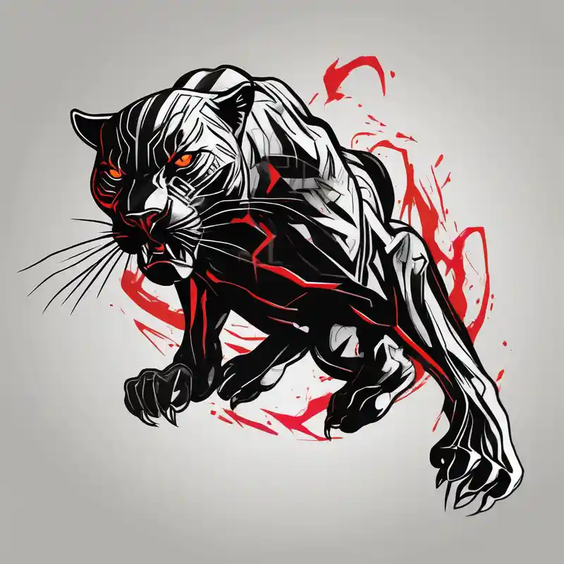 realistic style Idées de tatouages réalistes en 2025 about unique black panther tattoo and dynamic pose