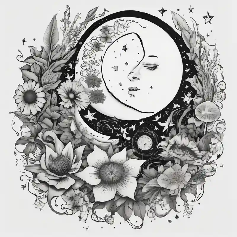 surreal style Star Tattoo Ideas and Designs in 2024 about stars and moon

old school vintage simple traditional design with vintage flowers surrounding it bold color simple simple-for-men and stars and moon

old school vintage simple traditional design with vintage flowers surrounding it bold color simple simple-for-men