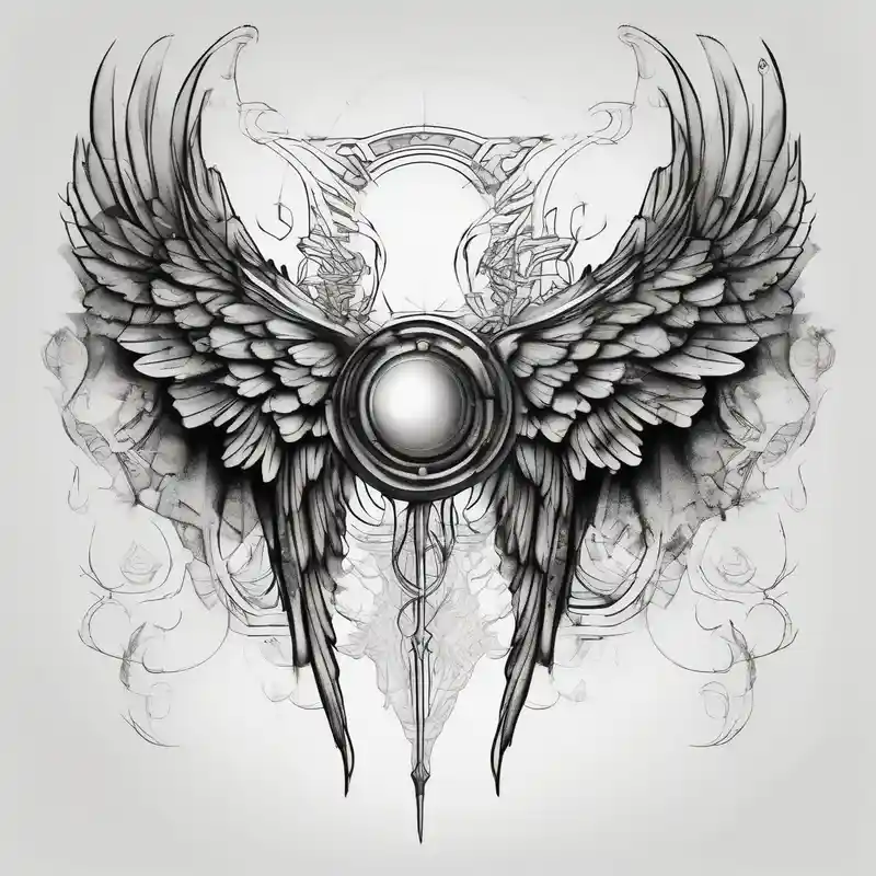 surreal style Idées de tatouages d'ange de la mort en 2025 about Arm sleeve for men with angels wings simple-for-men and Arm sleeve for men with angels wings simple-for-men