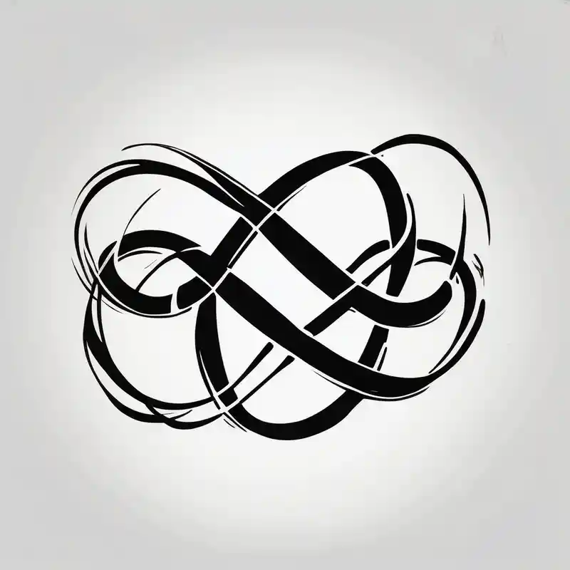 sketch style Infinity Tattoo Ideas and Designs in 2025 & free generation about simple yet unique infinity symbol with the words "EVEN IF" simple-for-men and simple yet unique infinity symbol with the words "EVEN IF" simple-for-men