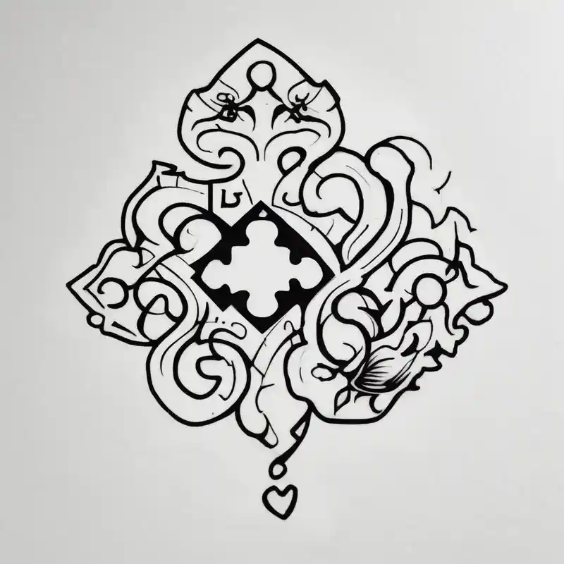 japanese style Sister Tattoo with Tree Ideas in 2024 about simple puzzle piece with fine lines in memory of my sister sister-tree and simple puzzle piece with fine lines in memory of my sister sister-tree