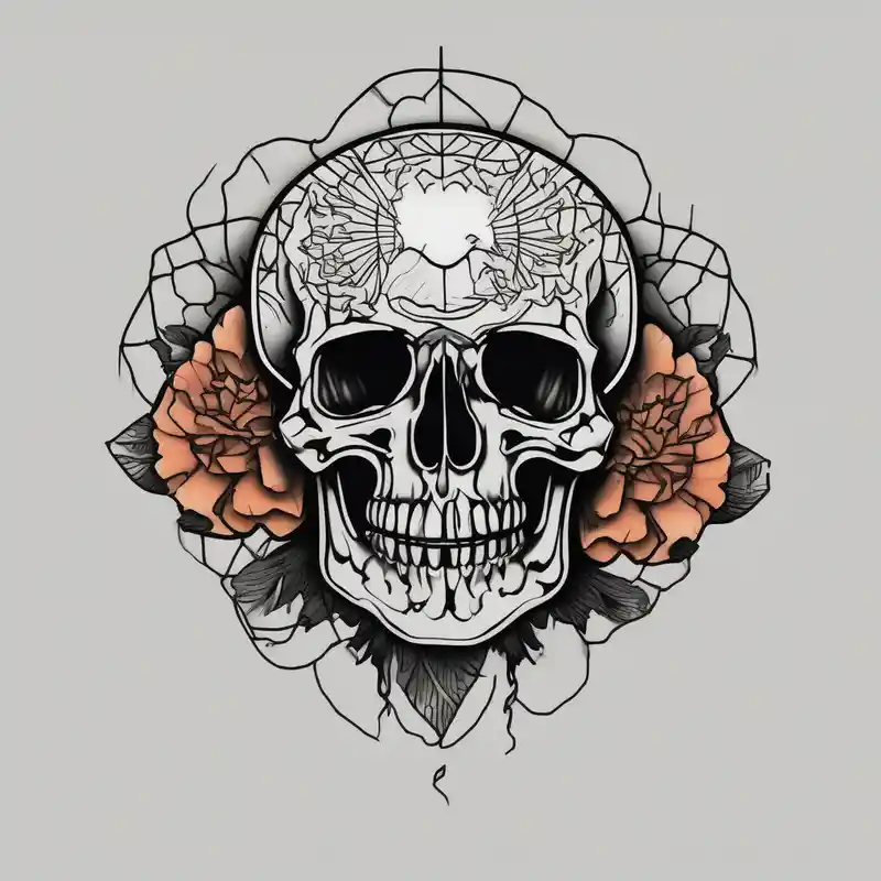 blackwork style Skull Tattoo Ideas and Designs about Left forearm tattoo of sunset and carnations on the outside of the forearm and on the inside there will be marigolds and a small skull skull-designs and Left forearm tattoo of sunset and carnations on the outside of the forearm and on the inside there will be marigolds and a small skull skull-designs