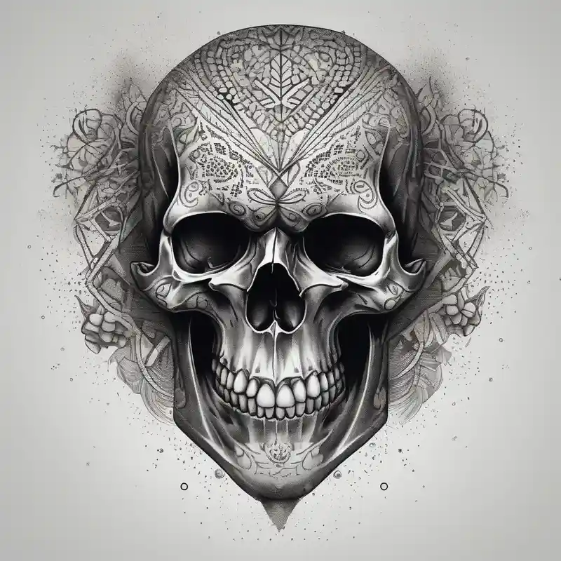 dotwork style Skull Tattoo Ideas and Designs about Detailed Skull skull-designs and Detailed Skull skull-designs