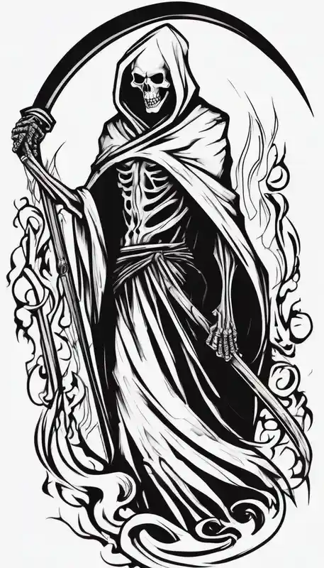 cartoon style Grim Reaper Tattoo Ideas in 2025 & free generation about Continue a sleeve for a grim reaper shoulder tattoo death theme full arm sleeve sleeve-ideas and Continue a sleeve for a grim reaper shoulder tattoo death theme full arm sleeve sleeve-ideas