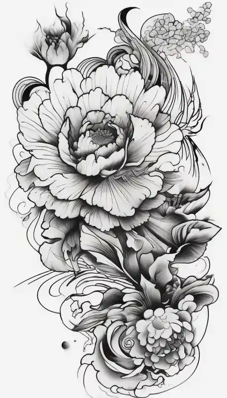 surreal style Sleeve Tattoo Ideas and Designs in 2025 & free generation about traditional Japanese flowers sleeve sleeve-ideas and traditional Japanese flowers sleeve sleeve-ideas