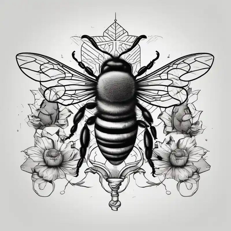 old school style Ideas para kits de tatuajes Stick and Poke en 2025 about a bee hive on a stick with bees around stick-and-poke and a bee hive on a stick with bees around stick-and-poke