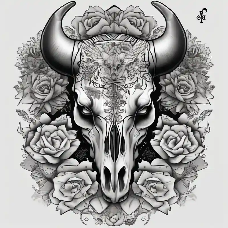 dotwork style Tattoo Stickers Tattoo Ideas in 2025 about womens western sticker tattoo arm sleeve with playing cards and bullskull