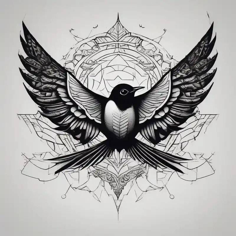 blackwork style Swallow Tattoo Ideas in 2025 about Swallow and Swallow