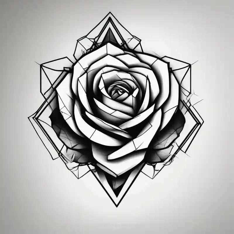 sketch style 2025年の男性向けの喉のタトゥーアイデア about forearm tattoo and geometric rose