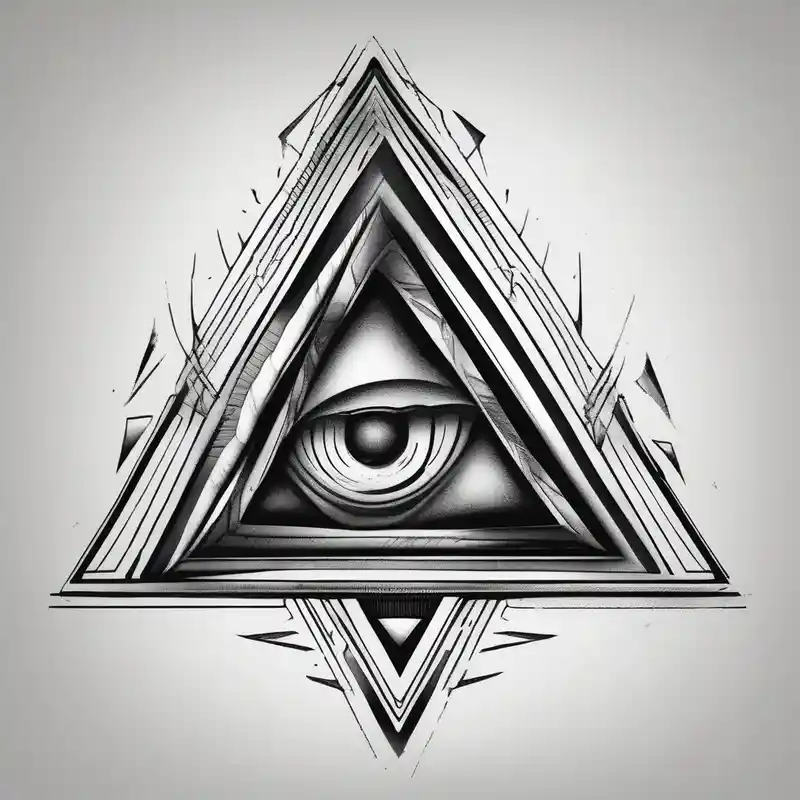 black and white style Triangle Tattoo Ideas in 2025 about I want triangle. Spirit mind and body and I want triangle. Spirit mind and body