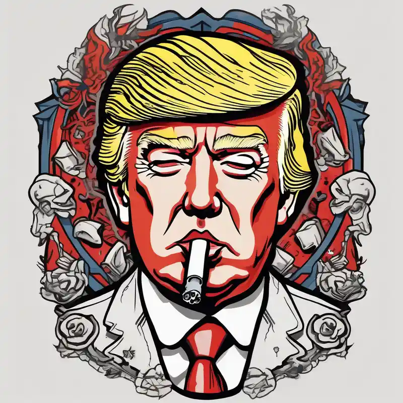 old school style Trump Tattoo Ideas in 2025 about donald trump smoking cigarette and donald trump smoking cigarette