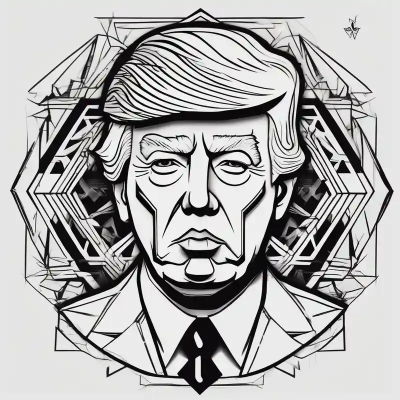 geometric style Trump Tattoo Ideas in 2025 about donald trump smoking cigarette and donald trump smoking cigarette