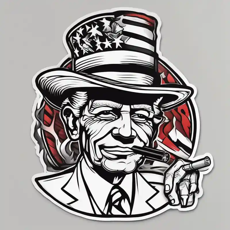 old school style Idées de tatouages Trump en 2025 about trump with hat smoking a cigarette and trump with hat smoking a cigarette