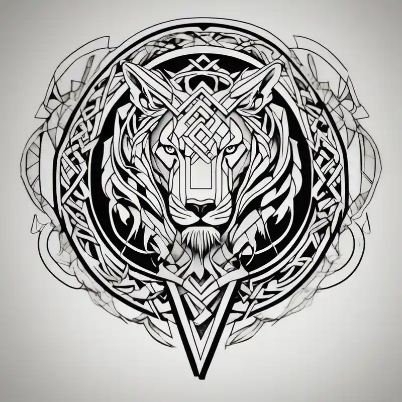 geometric style Unicorn Tattoo Ideas in 2025 about celtic band for around an arm and incorporating the word love