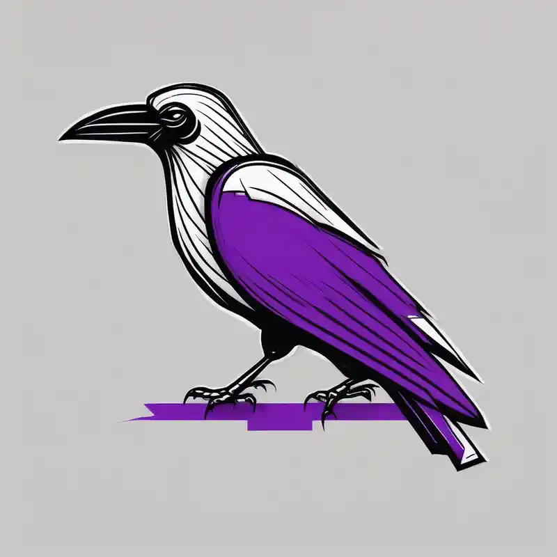 cartoon style 213 Ideas de Diseño de Tatuajes en 2025 & Generar gratis about A crow tattoo that incorporates a strip/band of purple somewhere in the design to represent dealing with domestic abuse. wedding-band and A crow tattoo that incorporates a strip/band of purple somewhere in the design to represent dealing with domestic abuse. wedding-band