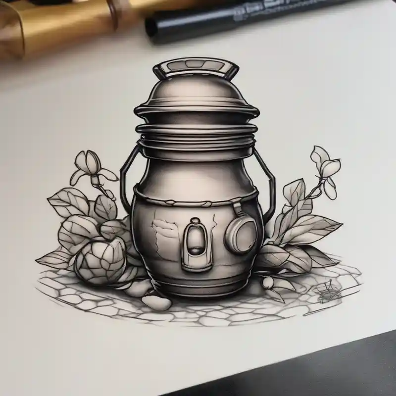 realistic style 2025年のくまのプーさんのタトゥーアイデア about Winnie the Pooh Honey pot winnie-the-pooh and Winnie the Pooh Honey pot winnie-the-pooh