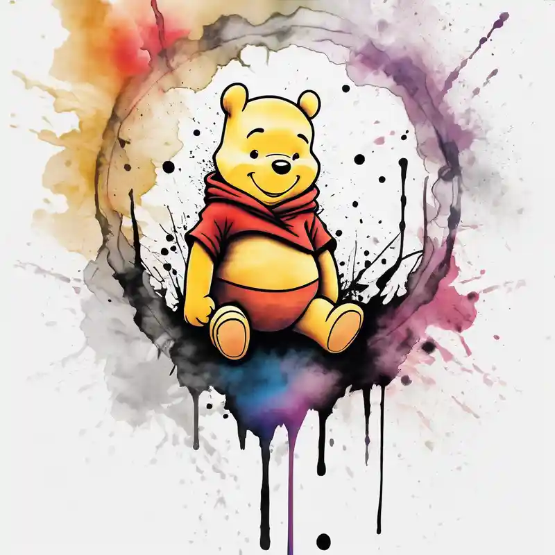 watercolor style Idées de tatouages Winnie l'Ourson en 2025 about Winnie the Pooh winnie-the-pooh and Winnie the Pooh winnie-the-pooh