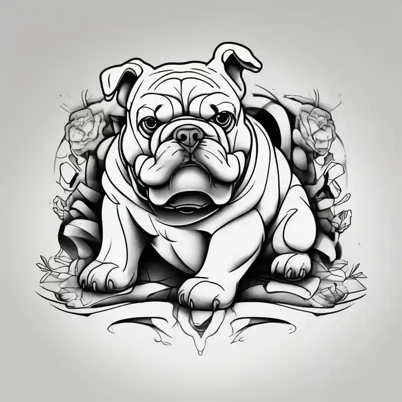 black and white style Idées de tatouages Winnie l'Ourson en 2025 about Pooh bear with Bulldog winnie-the-pooh and Pooh bear with Bulldog winnie-the-pooh